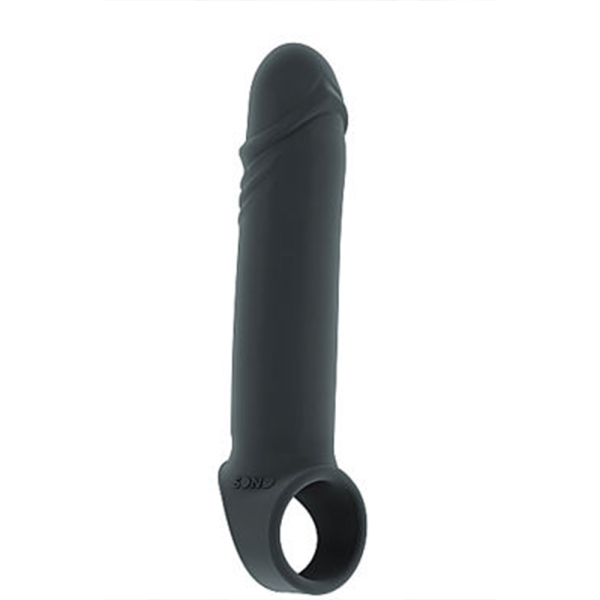22939 Насадка на пенис Shots Toys Sono Stretchy Penis Extension №31, серая
