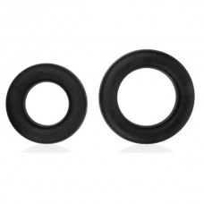 Набор эрекционных колец, 2шт, цвет черный (SexExpert)
