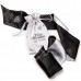 Галстук-фиксация Satin Restraint Wrist Tie черный с серым Fifty Shades of Grey (FS-40179)