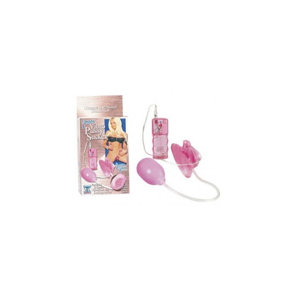 Вакуумная помпа для вагины с вибрацией розовая (37245-04)