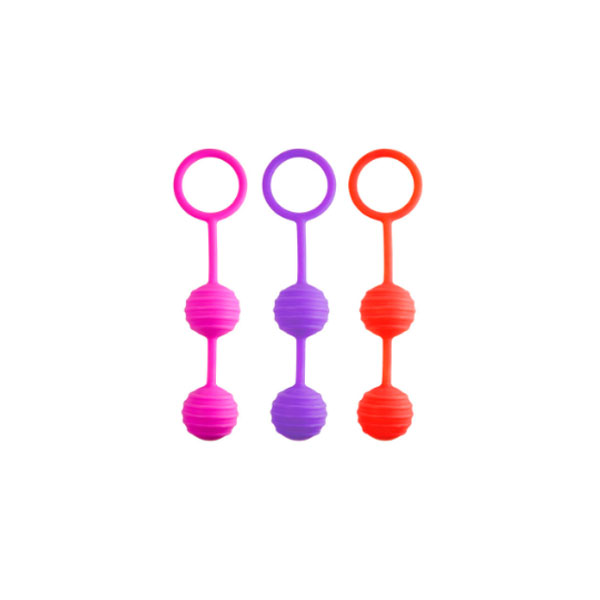Вагинальные шарики фиолетовые 3см (46701-4)