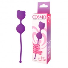Шарики вагинальные Cosmo, цвет фиолетовый D 27 мм
