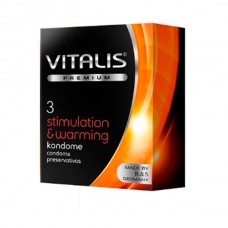 Презервативы "Vitalis" Premium №3 stimulation and warming (с согревающим эффектом)