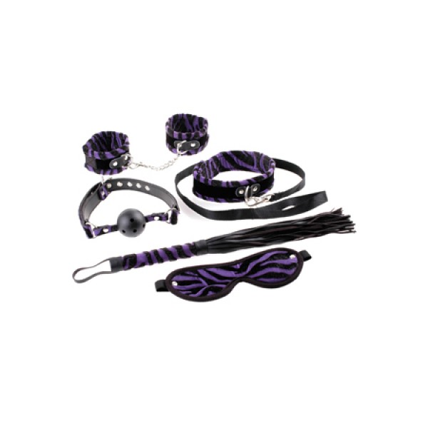 Набор для бондажа Fetish Fantasy черный с фиолетовым (PD2123-12)