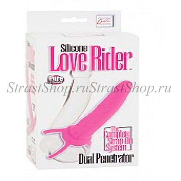 Насадка на пенис для двойного проникновения Silicone Love Rider Dual Penetrator розовый (SE-1515-10-3)