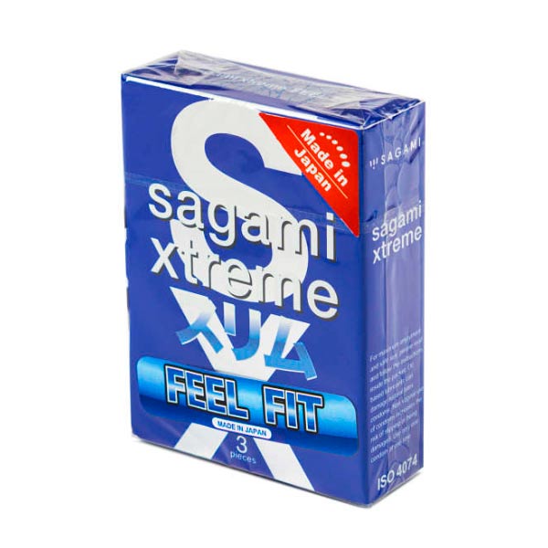 Презервативы Sagami Xtreme Feel Fit латексные, супероблегающие 3шт. (143151)