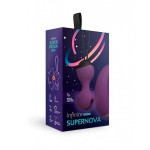 Шарики Кегеля SuperNova с вибрацией с вибро-пультом (LeFrivole) сливовый