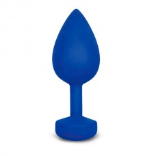 Пробка анальная Gplug Large Bioskin Blue, с вибрацией, 10,5 см (Fun Toys)