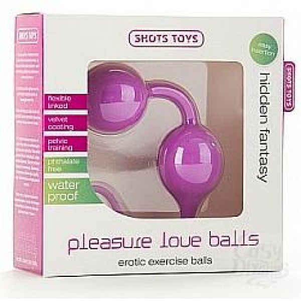 Вагинальные шарики Pleasure Love Balls розовые (079-3)