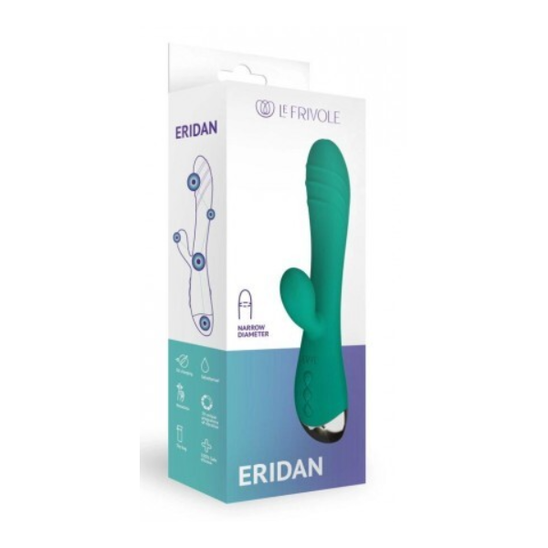 Вибратор кролик Eridan, цвет хвойный зеленый (SOLAR) (One Size)