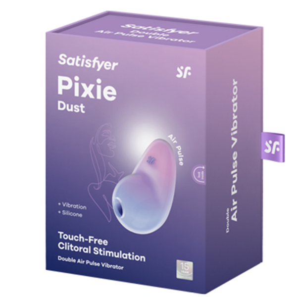 78580 Вакуумный вибростимулятор для клитора Satisfyer Pixie Dust, лилово-розовый. 