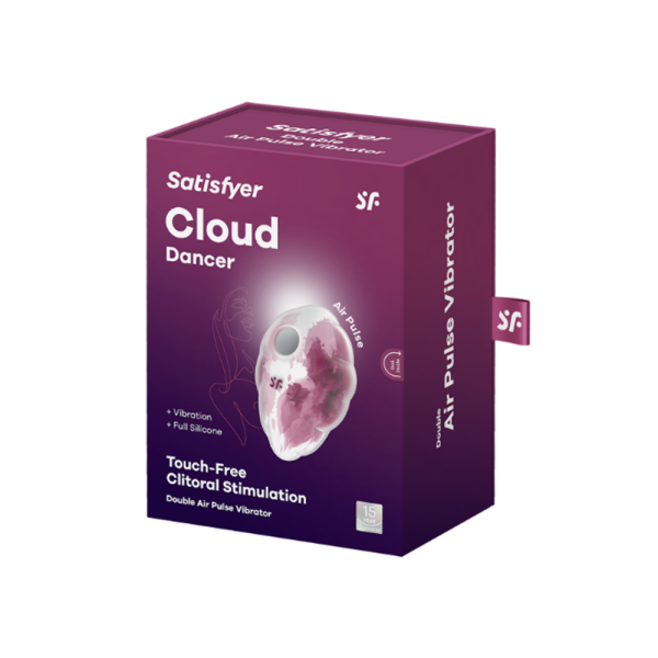 78606 Вакуум-волновой стимулятор клитора с вибрацией Satisfyer Cloud Dancer, красный. 